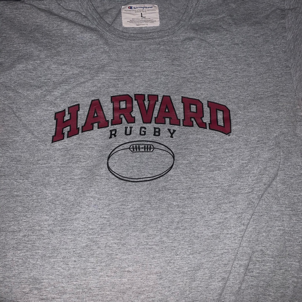 Vintage Harvard Rugby champion shirt size large